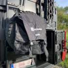 Thasharoo bag, with Solid Vans logo, on a MAN TGE